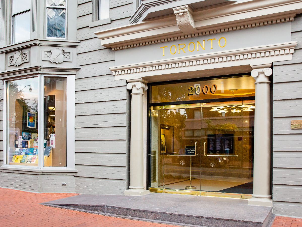 Entrance to the Toronto building in Dupont Circle